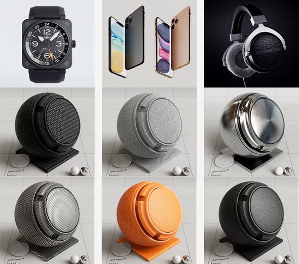 探索无限创意 GSG 86种高质量C4D Redshift渲染器数码产品材质预设深度解析